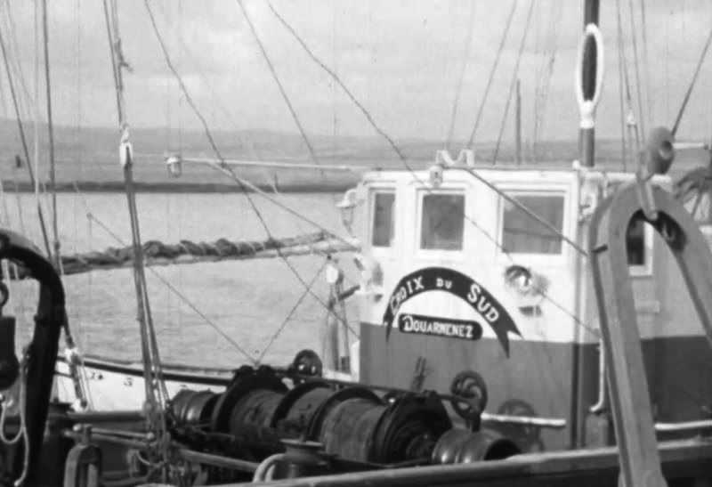 Source : Cinémathèque de Bretagne, film d'Albert Weber, "Voyage vers la Bretagne", 1956 à 1957 - Document communiqué par Emmanuel Kerloc'h