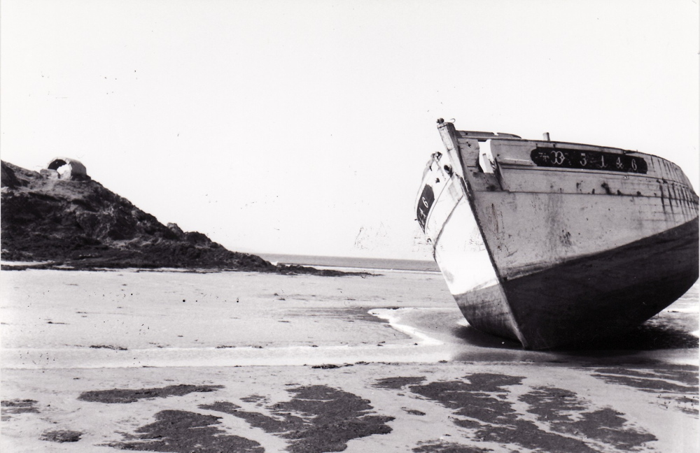 Source : collection Jacques Nouy.La fin, sur la plage de Sainte Anne.