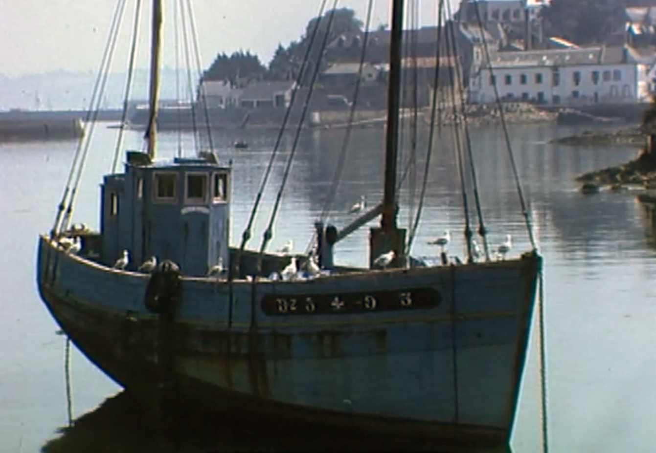 Source : Cinémathèque de Bretagne - Image extraite d'un film amateur de Fernand Le Garrec, "Baie de Douarnenez", vers 1956.